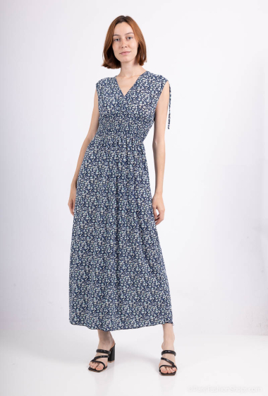 Wholesaler New Lolo - long dress with lots of pattern like flowers and leaves