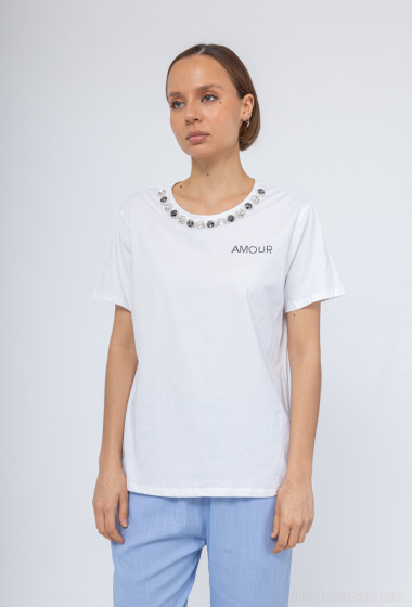 Wholesaler New Lolo - ROUND NECK T-SHIRT WITH STRASS