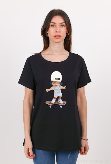 Grossiste New Lolo - T-shirt imprimé à strass