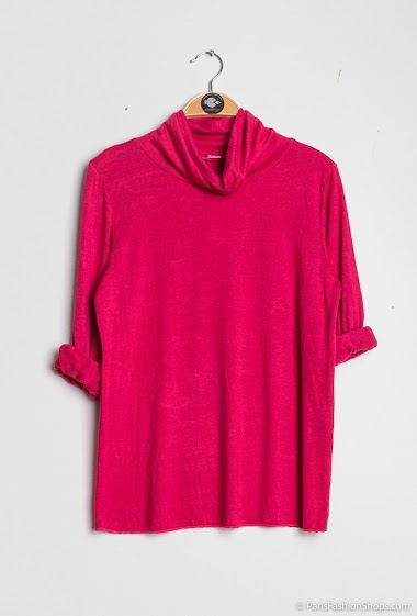 Wholesaler New Sensation - Turtleneck blouse with wool and angora