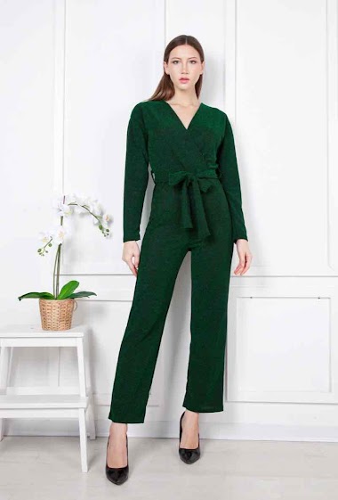 Wholesaler New Sensation - Wrap lurex jumpsuit