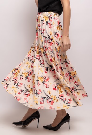 Wholesaler New Sensation - Floral pleated skirt