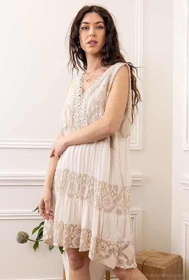 Wholesaler New Sensation - Embroidered lace dress.