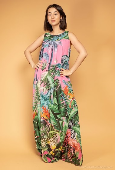 Großhändler New Sensation - Tropical printed dress