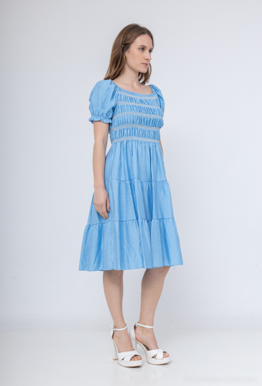 Großhändler New Sensation - Kleid mit Gummizug