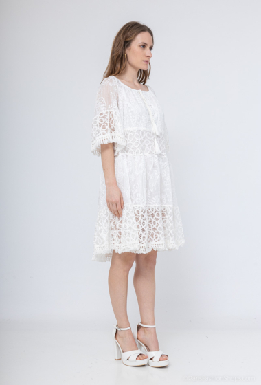 Wholesaler New Sensation - Short-sleeved lace dress