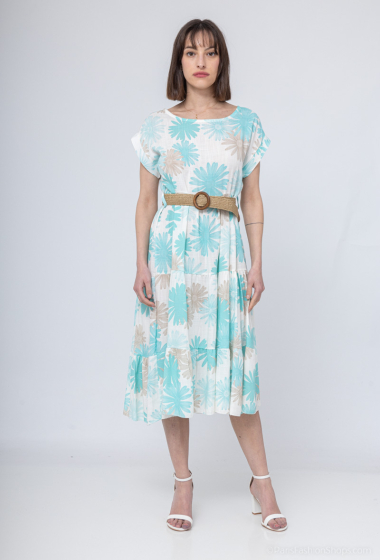Wholesaler New Sensation - PRINTED DRESS WITH FLOWER