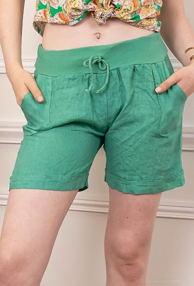 Wholesalers New Sensation - Linen shorts