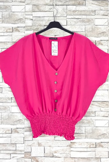 Wholesalers New Sunshine - Oversized v-neck blouse