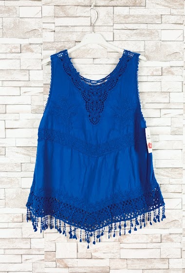 Wholesaler New Sunshine - Embroidered tank top