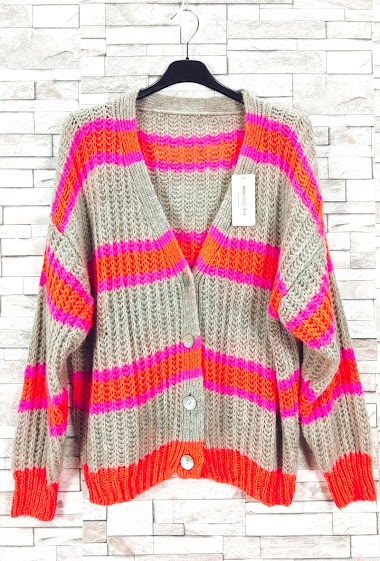 Wholesaler New Sunshine - Multicolored buttoned waistcoat