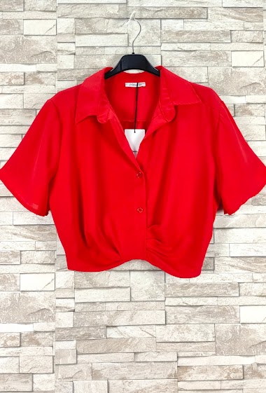 Wholesaler New Sunshine - Cropped top with shirt collar