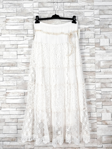 Wholesaler New Sunshine - Long lace skirt