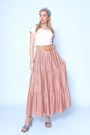 Wholesaler New Sunshine - Long tiered skirt