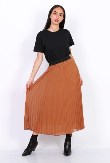 Wholesaler New Sunshine - long pleated skirt