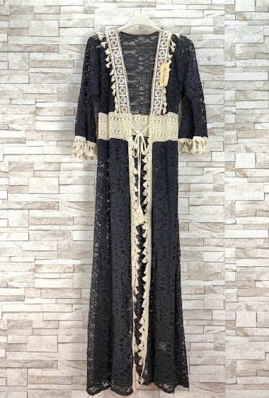 Mayorista New Sunshine - long lace kimono