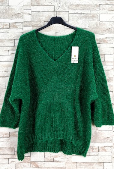 Wholesaler New Sunshine - Star batwing sleeve v-neck sweater