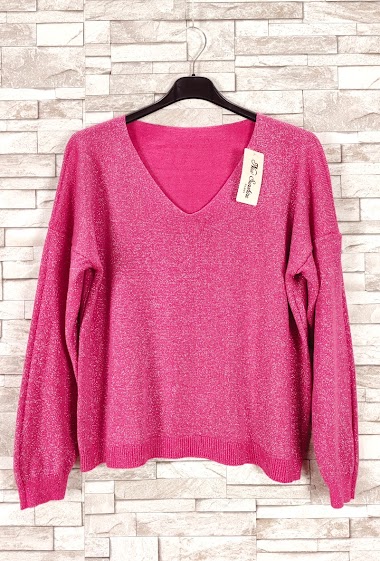 Wholesaler New Sunshine - Lightweight sweater with silver thread