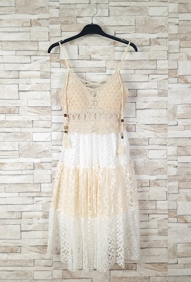 Wholesalers New Sunshine - Strappy lace dress