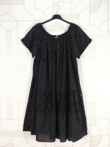 Wholesaler New Sunshine - English embroidery dress with lining