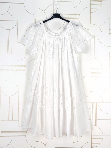 Wholesaler New Sunshine - English embroidery dress with lining