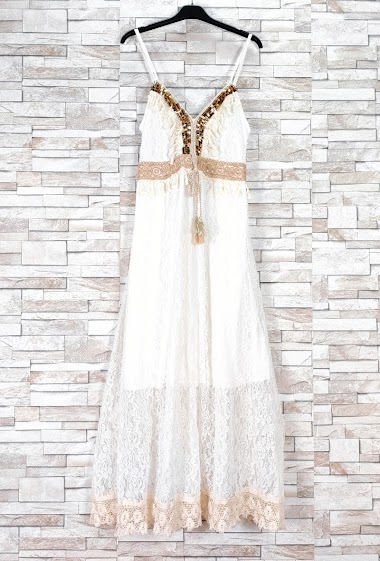 Wholesalers New Sunshine - Strappy lace dress