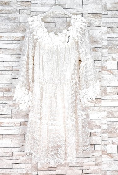 Wholesalers New Sunshine - Long sleeve lace dress