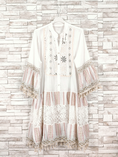 Wholesaler New Sunshine - Long embroidery dress