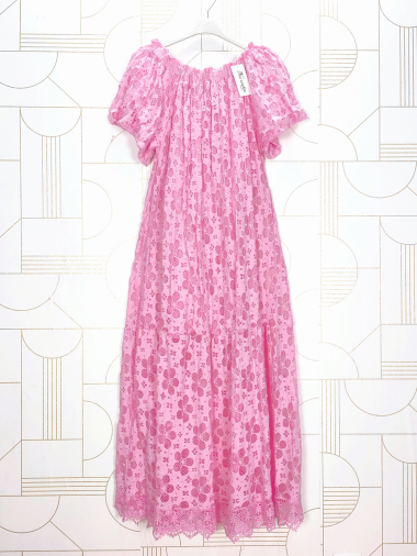 Wholesaler New Sunshine - Long lace dress with lining