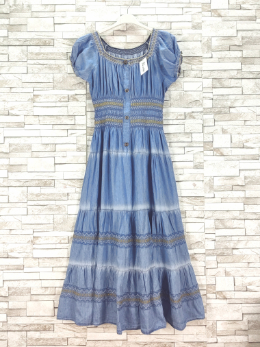 Wholesaler New Sunshine - Long denim dress