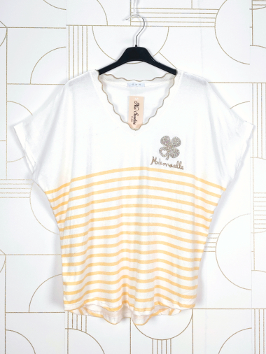 Wholesaler New Sunshine - Oversized striped T-shirt