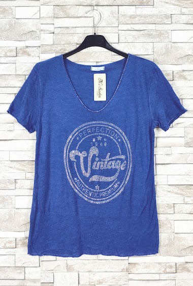 Wholesalers New Sunshine - "VINTAGE" v-neck t-shirt