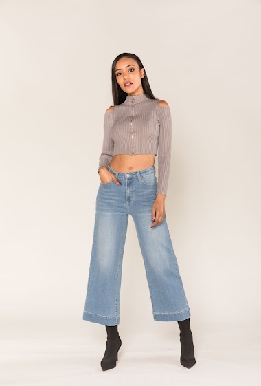 Großhändler Nina Carter - Petite Flare-Jeans