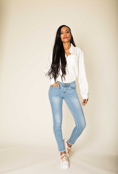 Wholesalers Nina Carter - Skinny jeans low waist