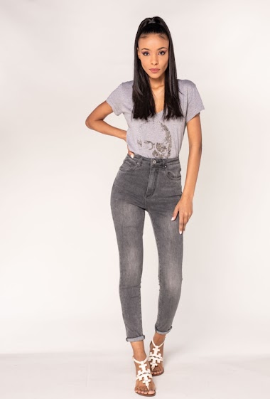 Wholesalers Nina Carter - Very high waist skinny jeans