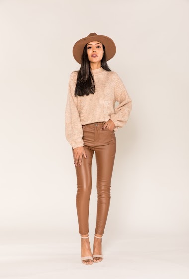 Wholesaler Nina Carter - Coated skinny pants