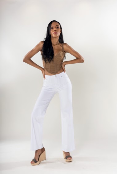 Wholesalers Nina Carter - Flared pants in cotton