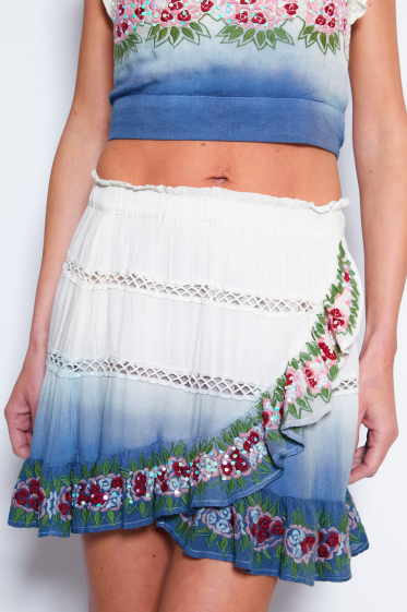 Wholesaler NJ Couture - Printed Skirt