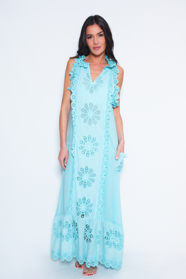 Wholesaler NJ Couture - English Embroidery Dress