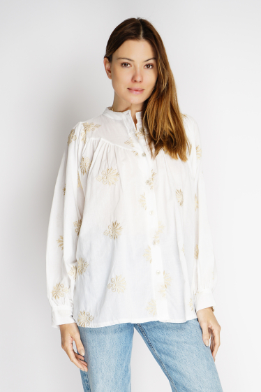 Wholesaler Noéline - Embroidered blouse
