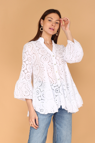 Wholesaler Noéline - English embroidery blouse