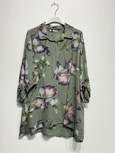 Wholesaler Noéline - Floral linen shirt