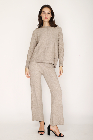 Wholesaler Noéline - Knitted pants + sweater set