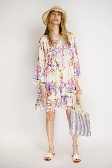 Printed Maxi Dress, One Size (XS-L) Noéline | Paris Fashion Shops