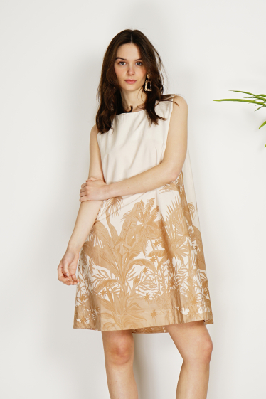 Wholesaler Noéline - Printed cotton poplin dress
