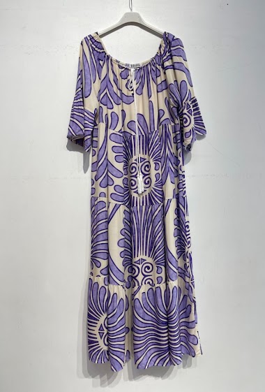 Großhändler Noéline - Maxi Printed Dress, One Size (S-XXL)