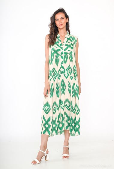 Wholesaler Noéline - Maxi Printed Dress, One Size (S-XXL)