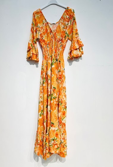 Mayorista Noéline - Printed Maxi Dress, One Size (XS-L)