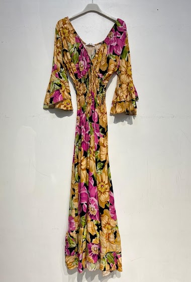 Mayorista Noéline - Printed Maxi Dress, One Size (XS-L)