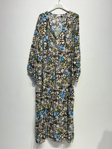 Großhändler Noéline - Langes bedrucktes Kleid